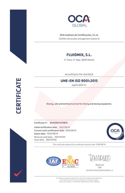 ISO 9001 Certificate