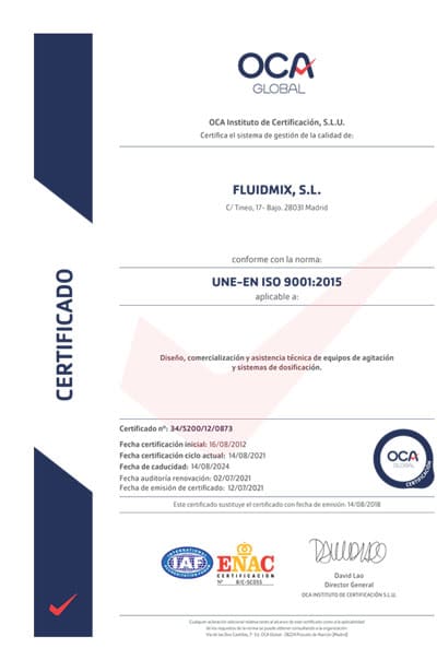 Certificado ISO 9001